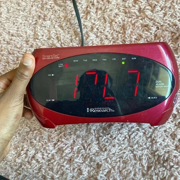 Red Alarm Clock - Picture 6 of 7